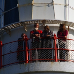 Begeisterte Blicke vom Leuchtturm